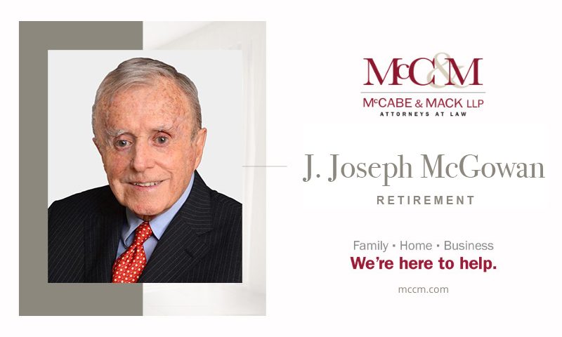 J. Joseph McGowan Retires